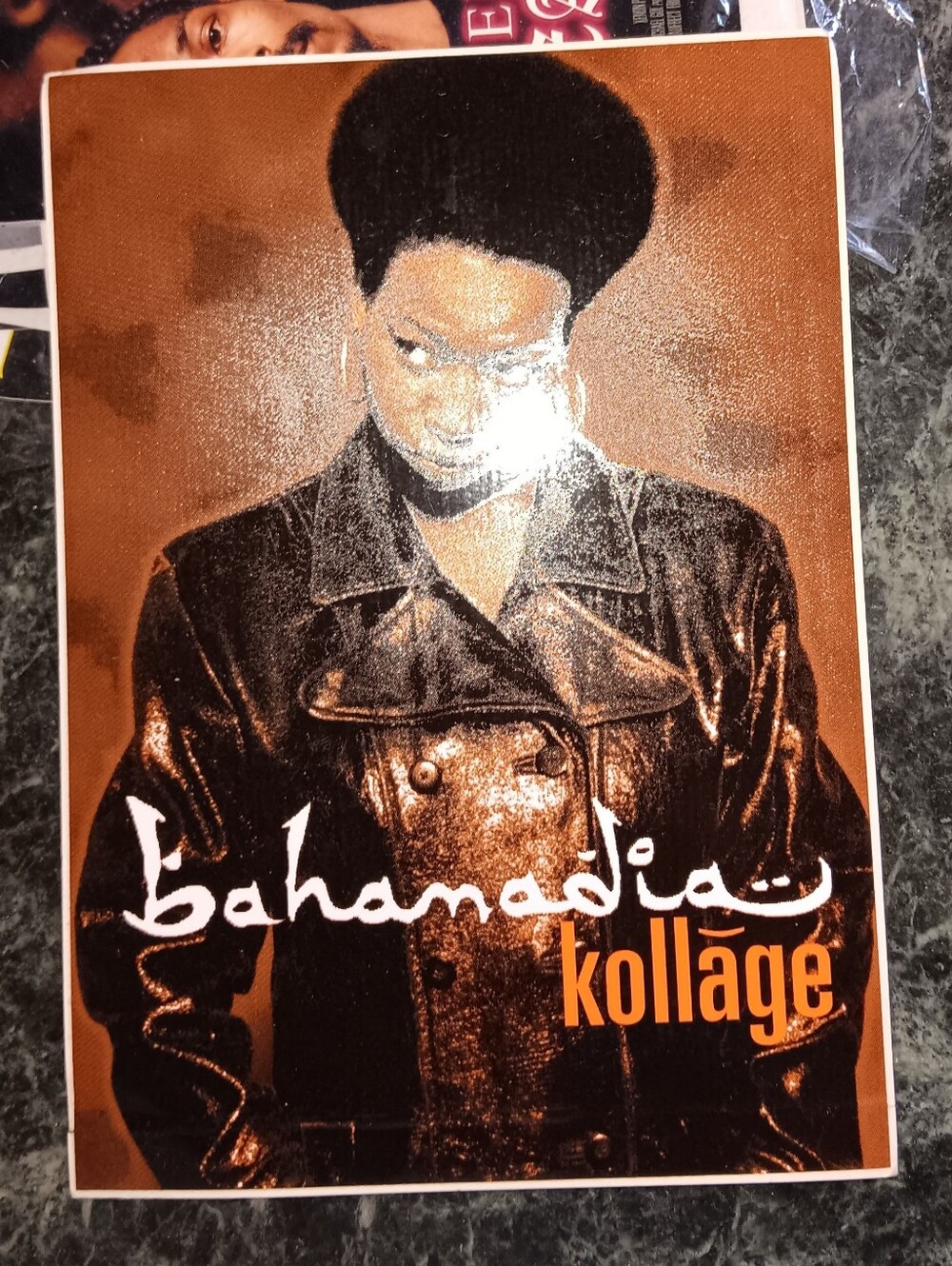 original 1996 promotional sticker for Bahamadia's classic debut album Kollage is